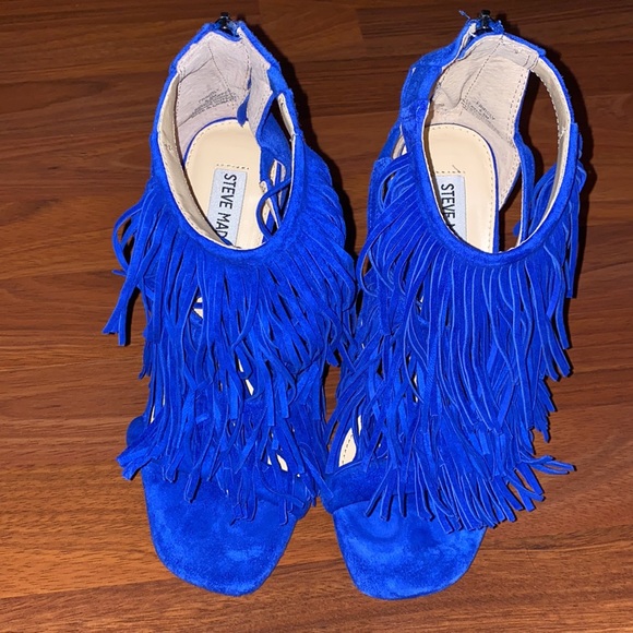 Steve Madden Fringly Royal blue - Picture 2 of 8
